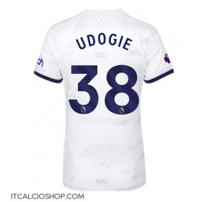 Tottenham Hotspur Destiny Udogie #38 Prima Maglia Femmina 2023-24 Manica Corta